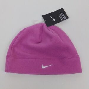 Nike Women's Fleece Beanie Silver Swoosh Perfect for runners NWT